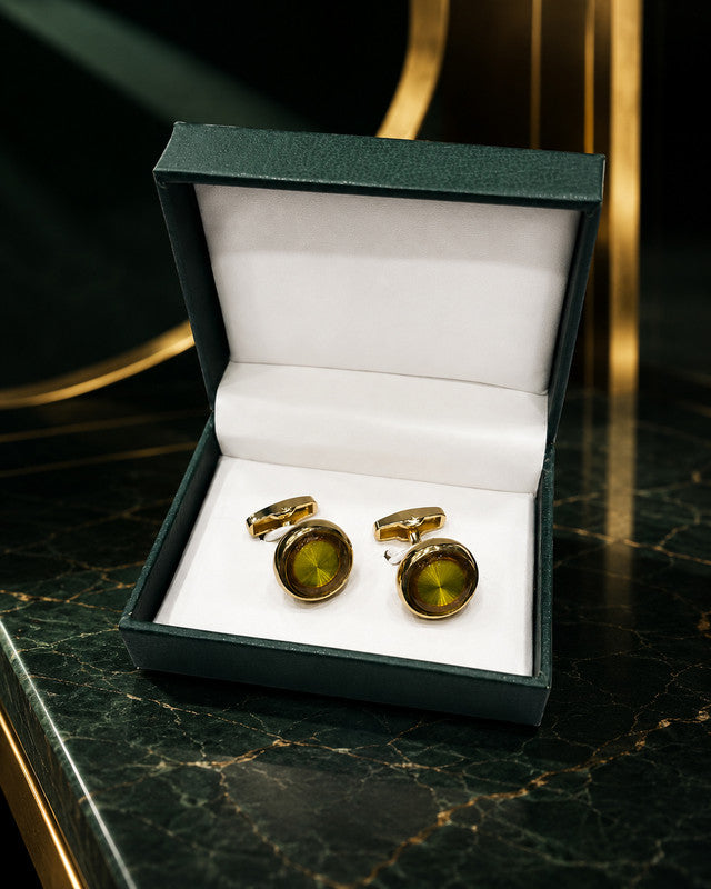 Axlon premium men's metal cufflink set with polished finish for formal shirts, business suits, weddings, parties, and special occasions.