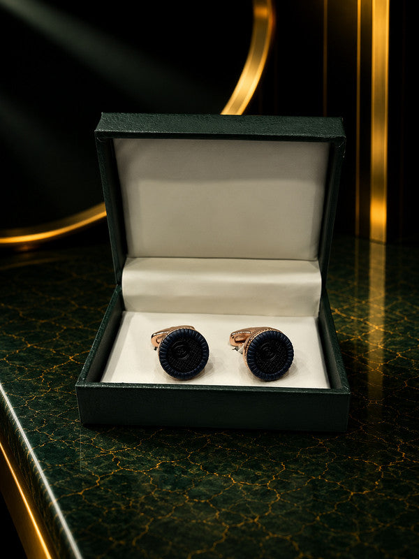Axlon premium men's metal cufflink set with polished finish for formal shirts, business suits, weddings, parties, and special occasions.