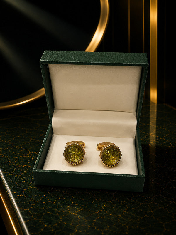 Axlon premium men's metal cufflink set with polished finish for formal shirts, business suits, weddings, parties, and special occasions.