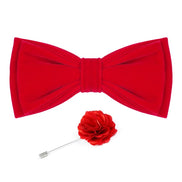 Axlon Mens Double Suede Velvet Bow Tie For Men