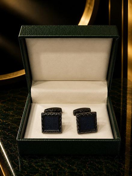 Axlon premium men's metal cufflink set with polished finish for formal shirts, business suits, weddings, parties, and special occasions.