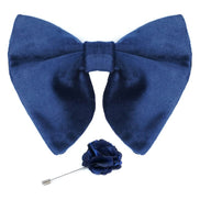 Axlon Mens Oversize Double Suede Velvet Bow Tie For Men