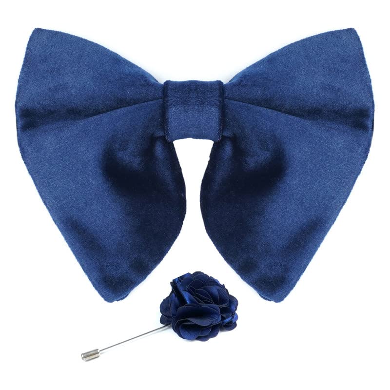 Axlon Mens Oversize Double Suede Velvet Bow Tie For Men