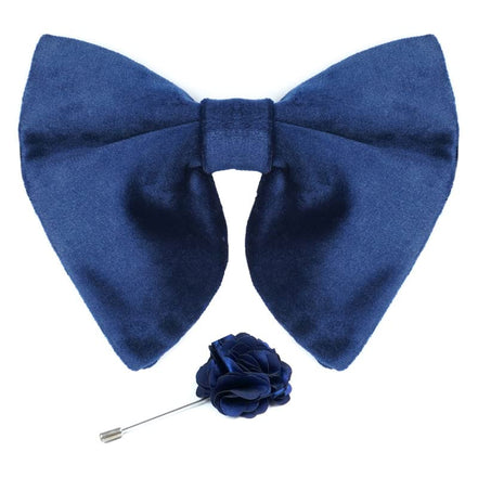 Axlon Mens Oversize Double Suede Velvet Bow Tie For Men