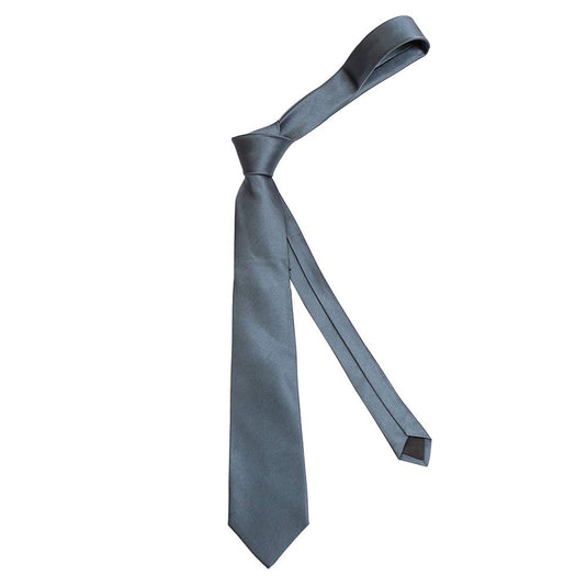 AXLON Designer mens Necktie, Pocket Square, Cufflink Steel Grey Color (N-MultiTie-014, Free Size)