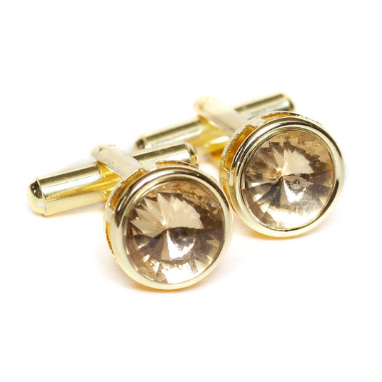 Axlon Men's Jewellery American Diamond Cufflinks Set