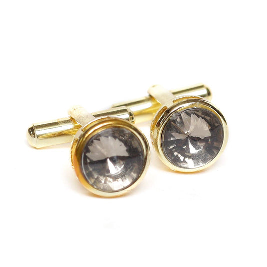 Axlon Men's Jewellery American Diamond Cufflinks Set