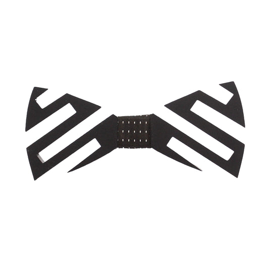 AXLONMen Wooden Pre Tied Bow Tie Black (Crisscross_Black, Free Size)