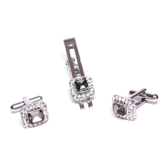 Axlon Men's Jewllery American Diamond Cufflinks Set