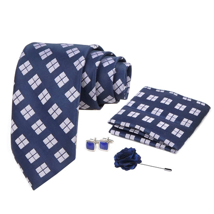 AXLON Designer mens Necktie, Pocket Square, Cufflink Kattha (N-MultiTie-024, Free Size)