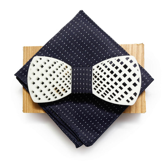 AXLON Men Wooden Style Bow Tie (WD_zin, Free Size)